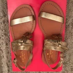Kate Spade Carlita Gold Metallic Sandal